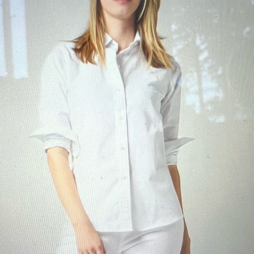 Ann Mashburn Icon shirt white poplin xs